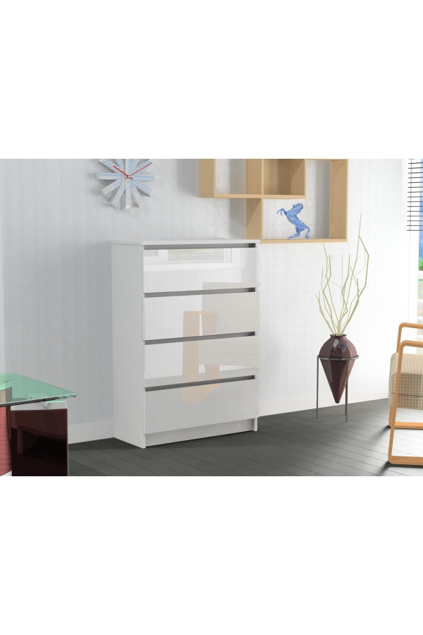 Komoda RICO 4s WYSOKI POŁYSK 70 cm AKRYL